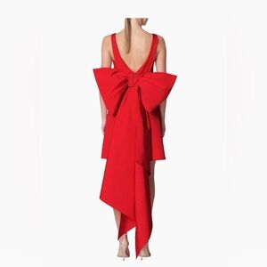 NWT!! CAROLINA HERRERA silk bow minidress. Size 14.
